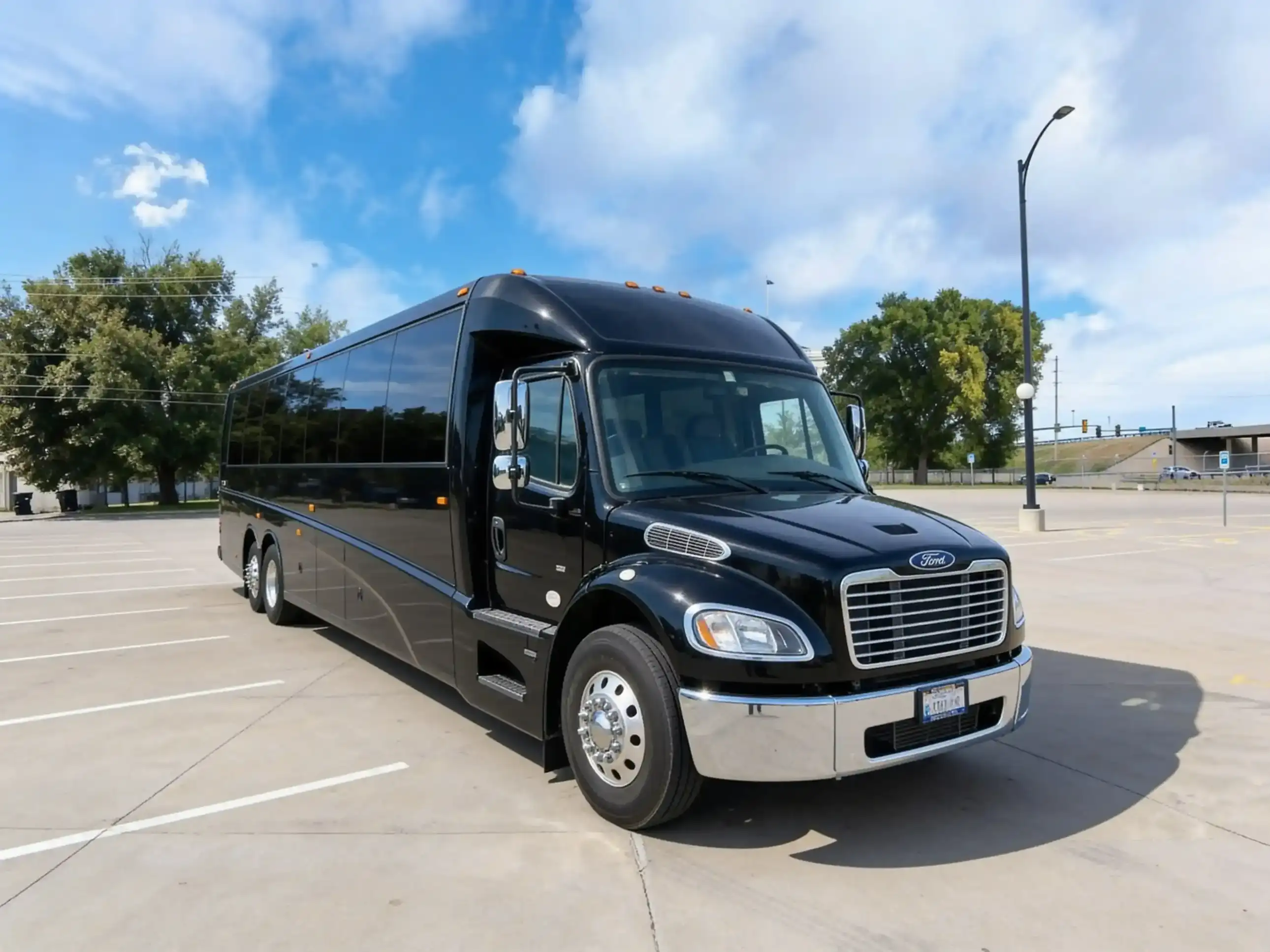 leather seats party bus